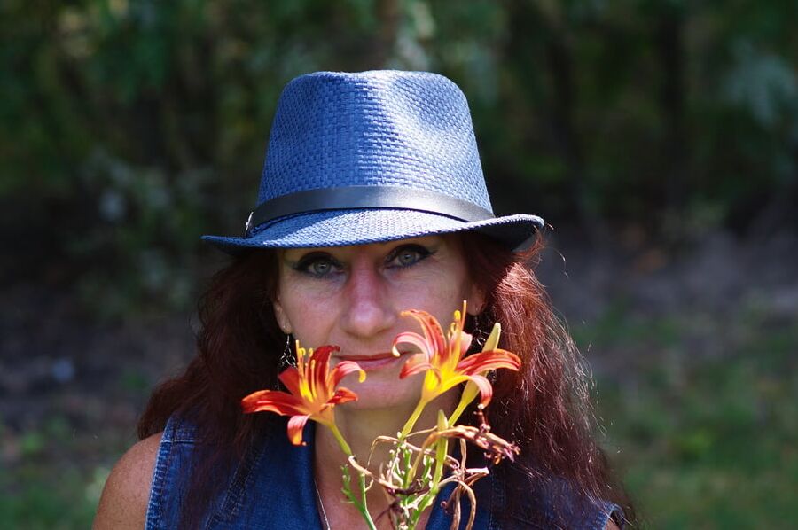 With Orange Flowers