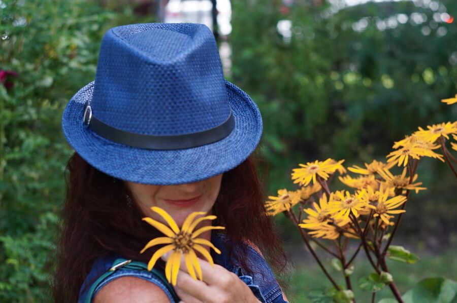 With Orange Flowers