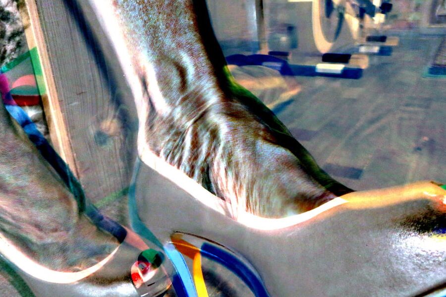 Random pics blue heels of my wife