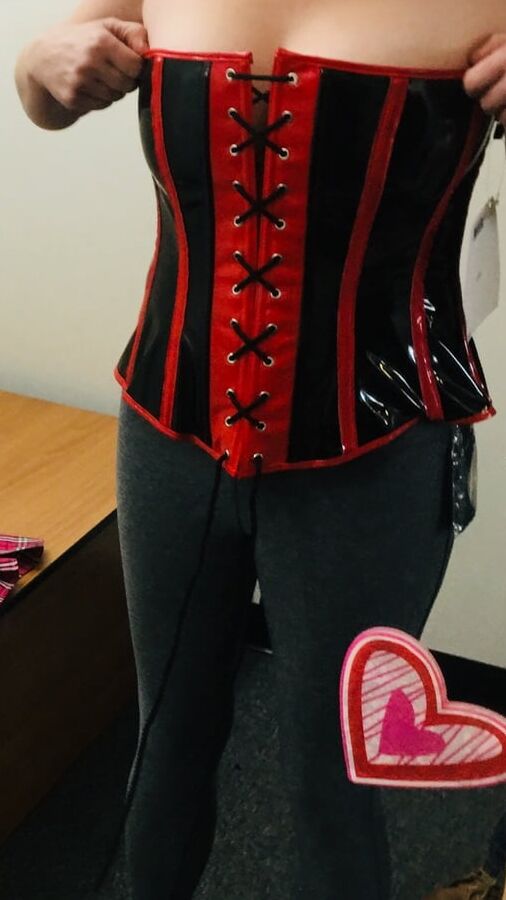 Twisty in the adult store change room