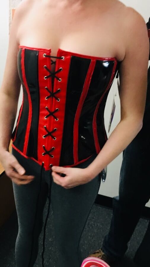 Twisty in the adult store change room