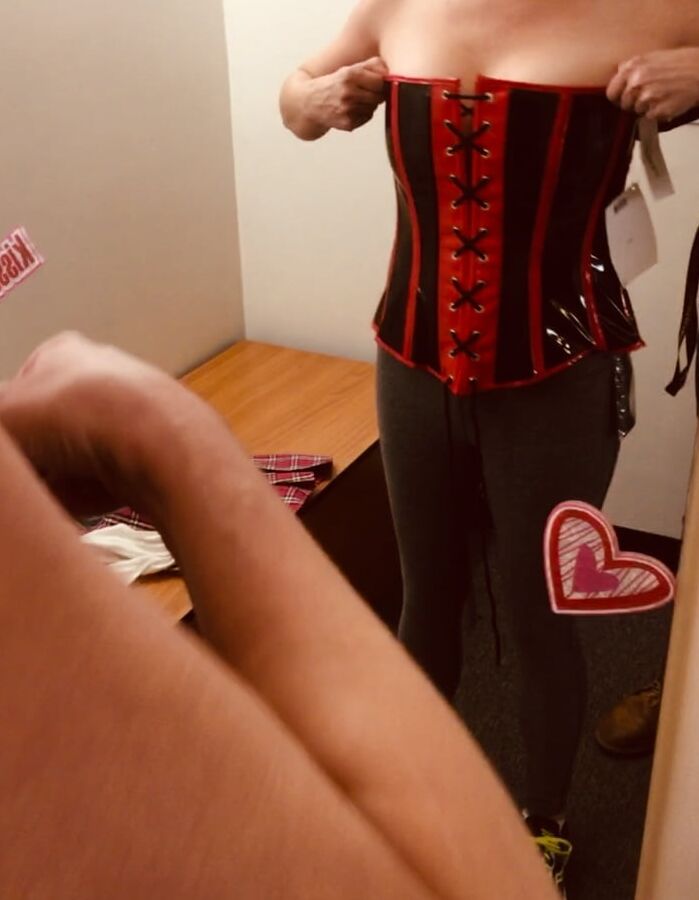 Twisty in the adult store change room
