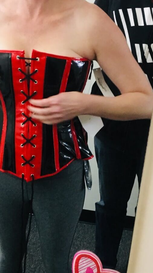 Twisty in the adult store change room