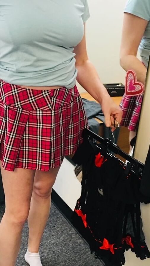 Twisty in the adult store change room