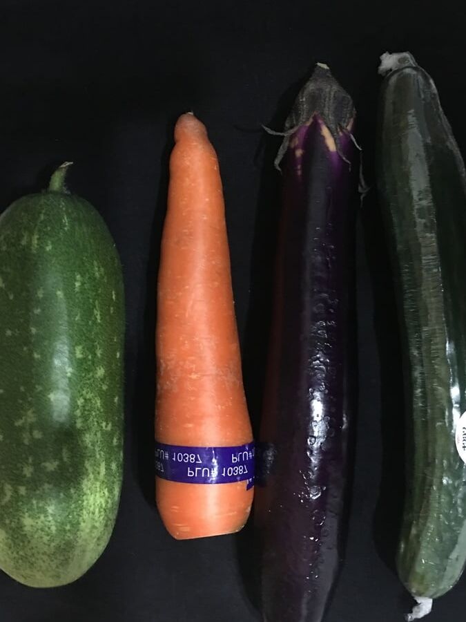Twisty playing with produce