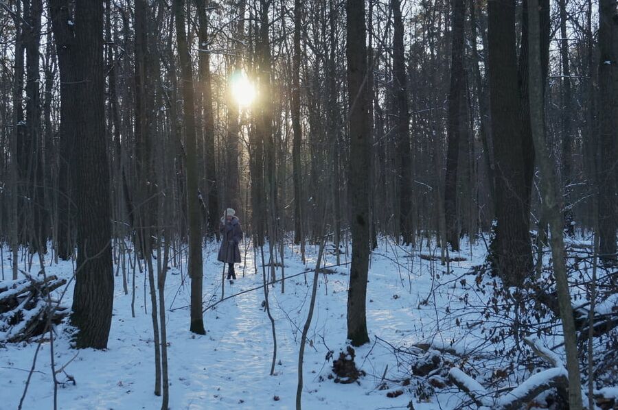 By Sun ray