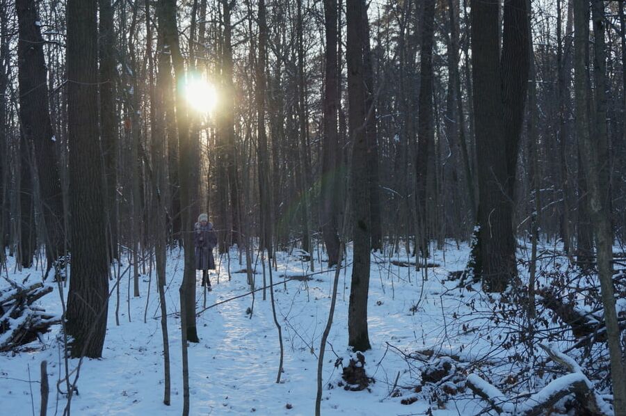 By Sun ray