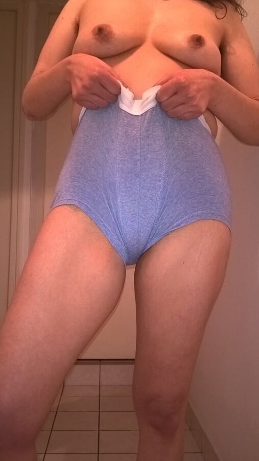 Hairy wife in boxer
