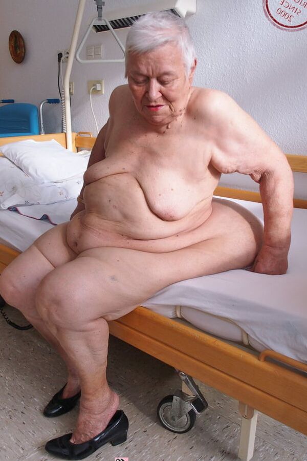 Collection of very old and fat amateur grannies