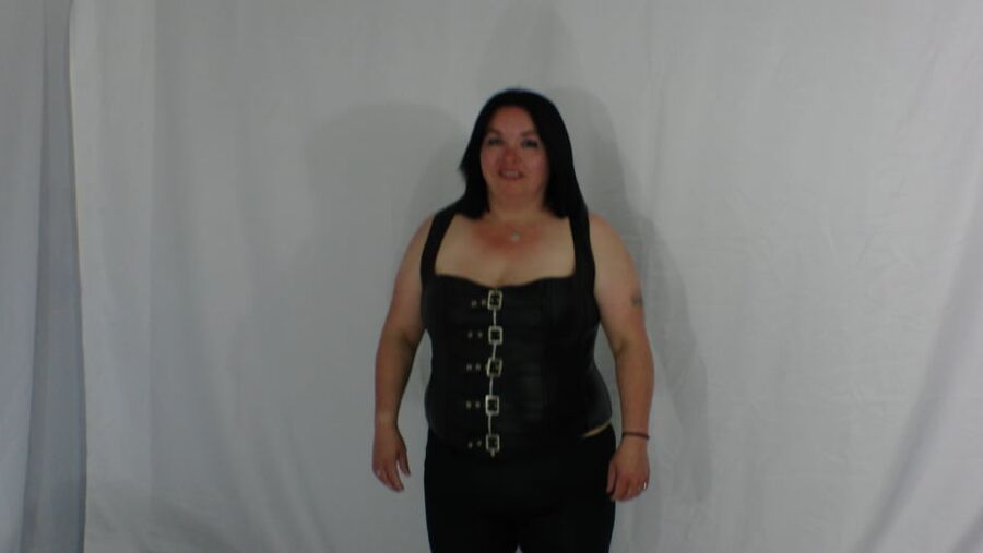 Sexy BBW Black Pants and Corset