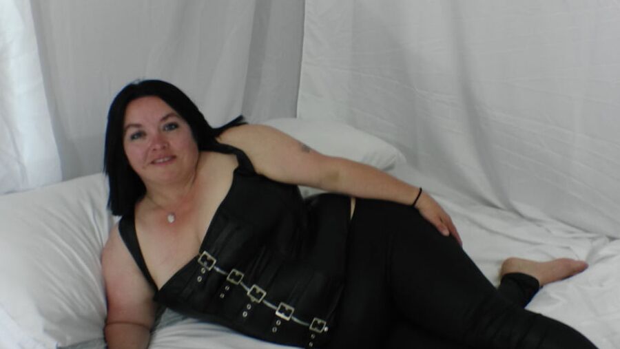 Sexy BBW Black Pants and Corset