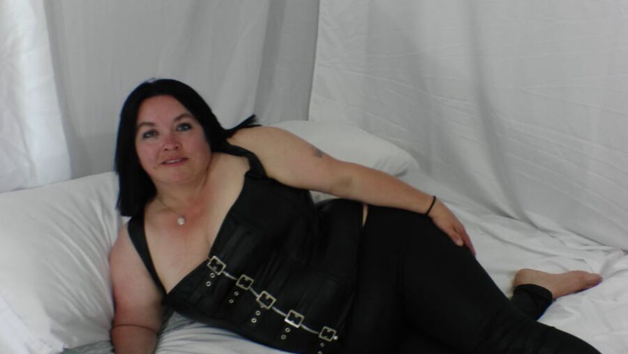 Sexy BBW Black Pants and Corset
