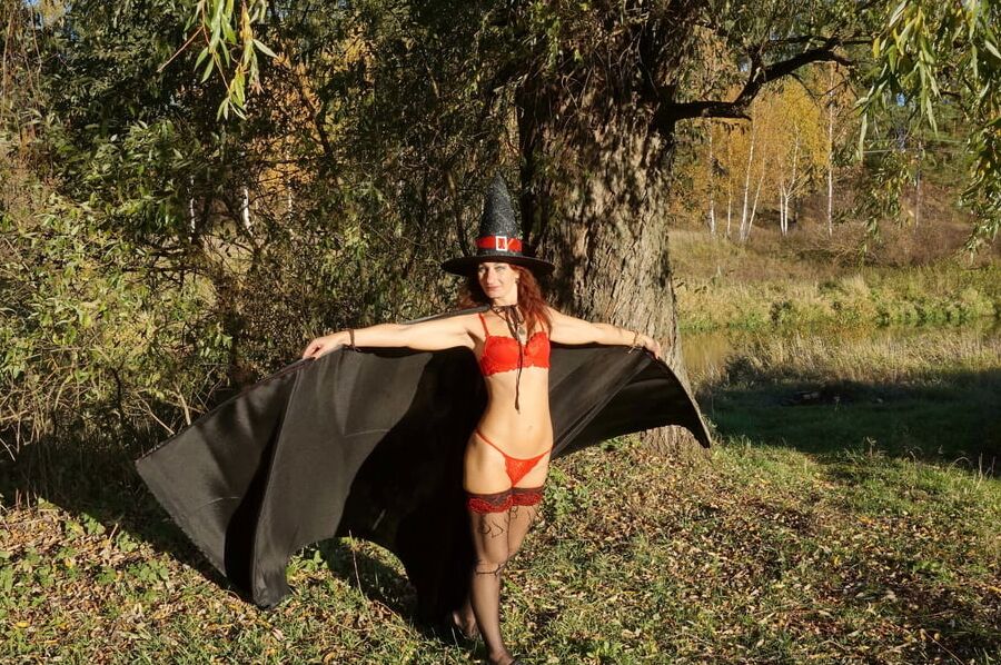 Witch in Black Coat