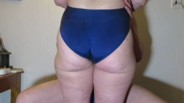 PAWG BBW Booty in One Piece Swimsuit Spandex Ass Mature Butt