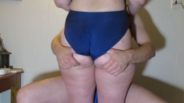 PAWG BBW Booty in One Piece Swimsuit Spandex Ass Mature Butt