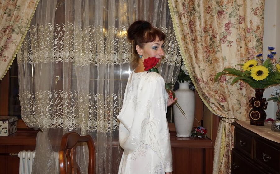 In the same wedding dress