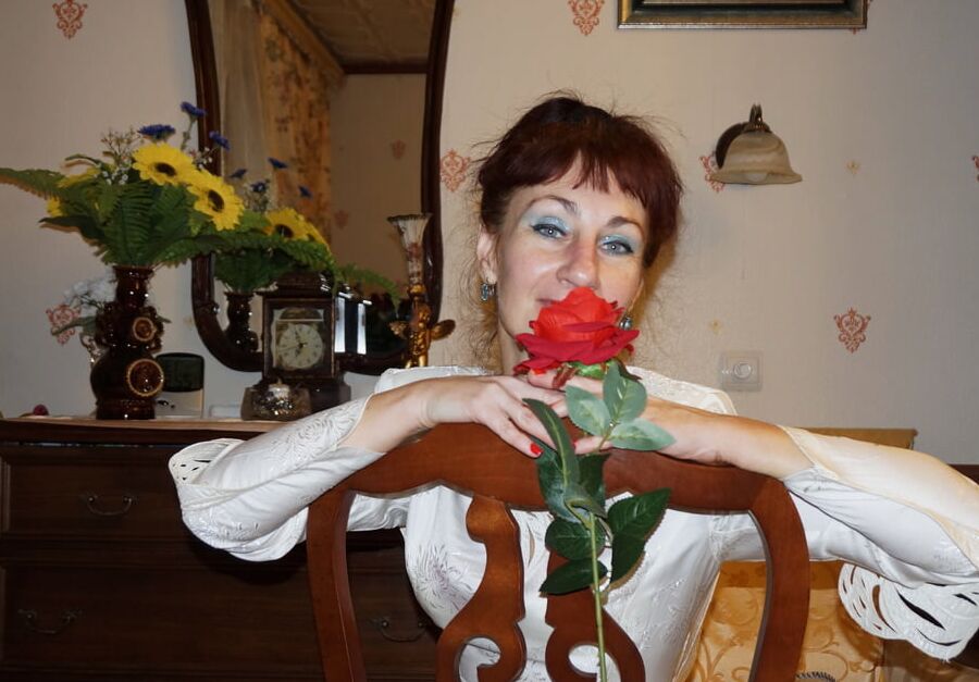 In the same wedding dress