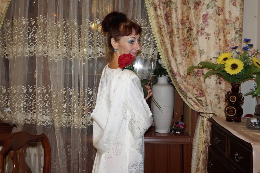 In the same wedding dress