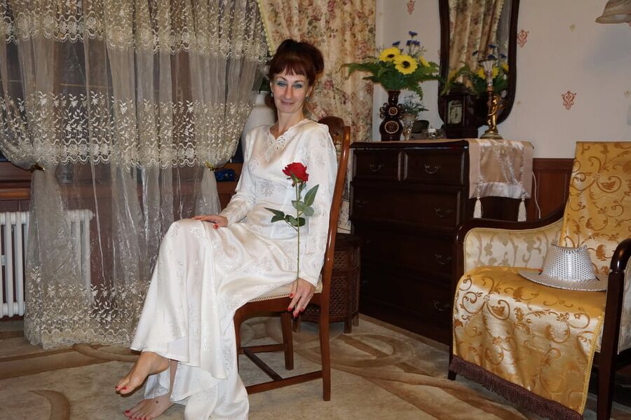 In the same wedding dress