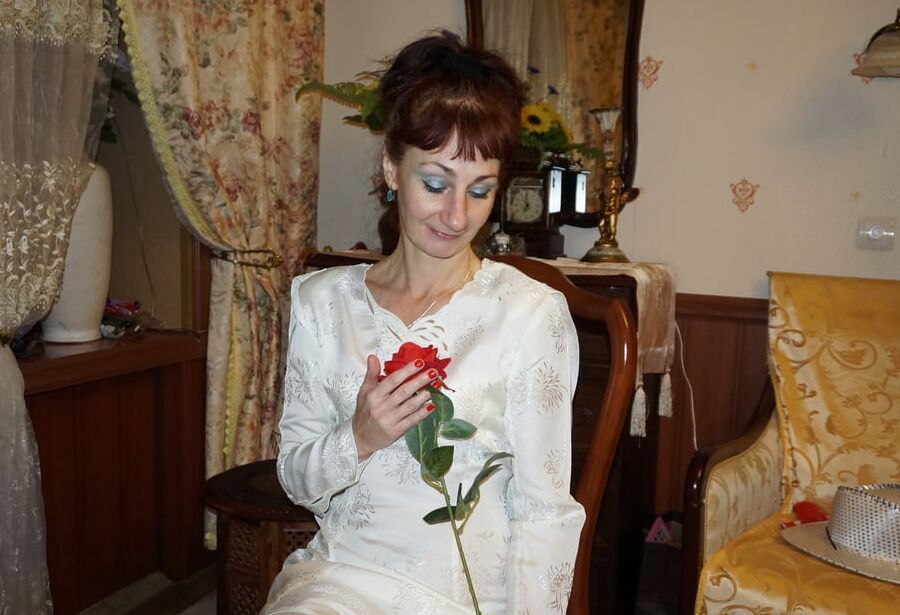 In the same wedding dress