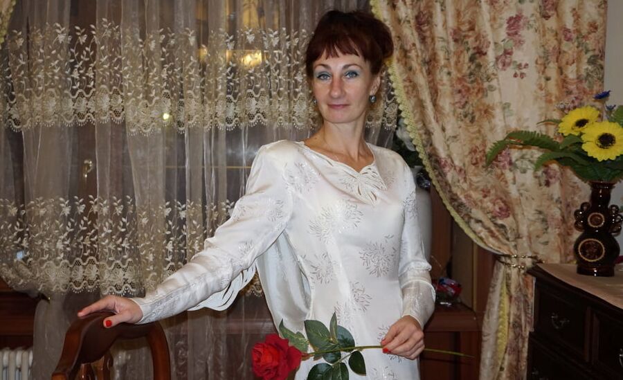In the same wedding dress