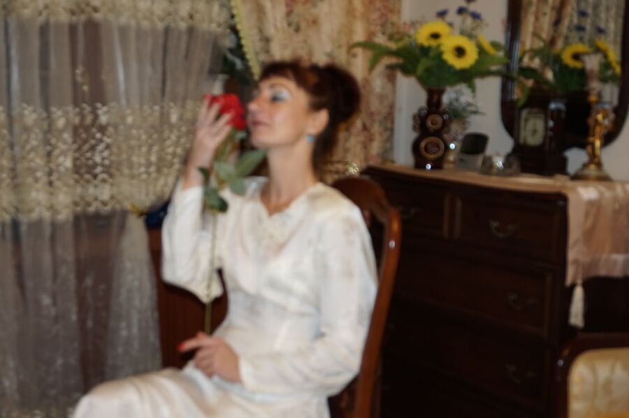 In the same wedding dress