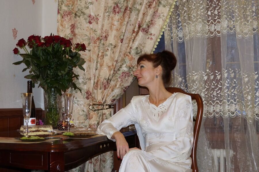 In the same wedding dress