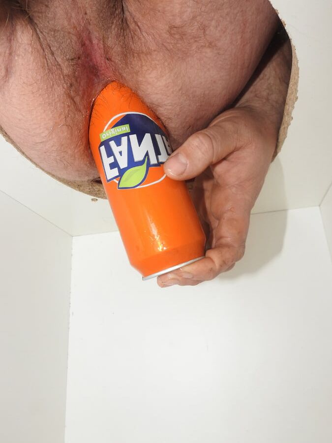 Fanta big can in ass