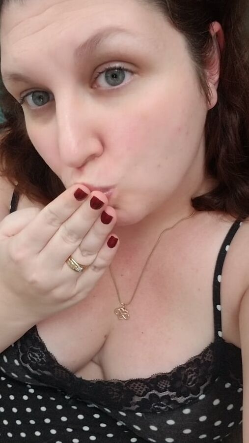 Photo fun teasing my guy while he is working milf  hot wife