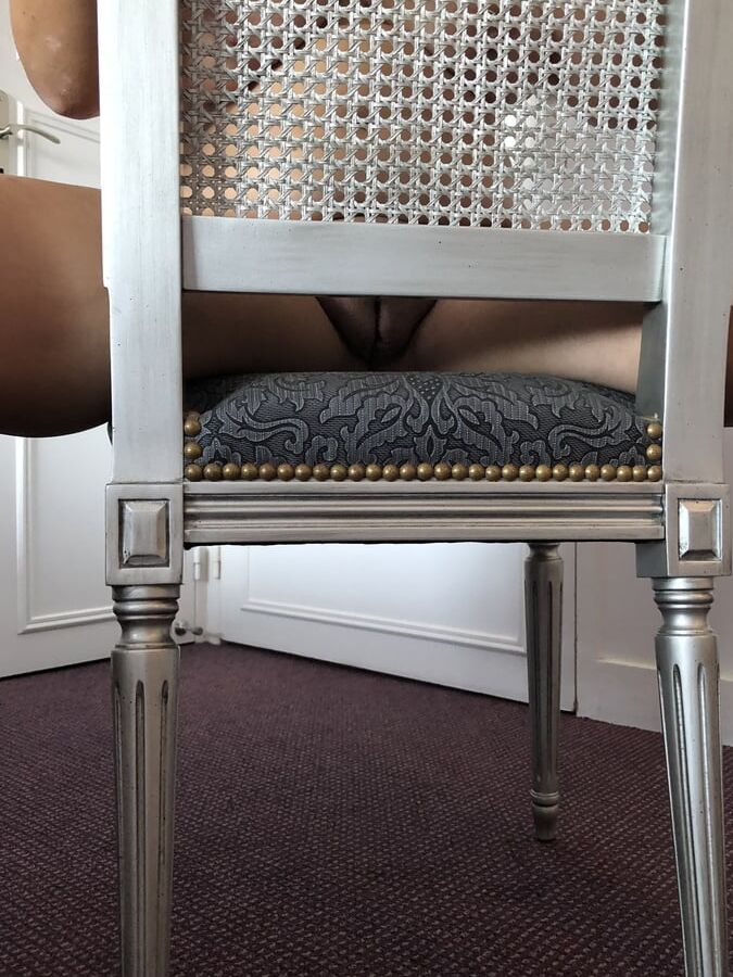 On the chair