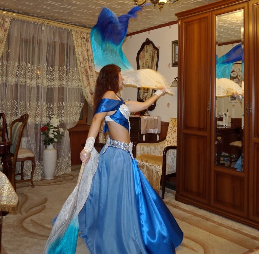 With Fan in Handmade Suite