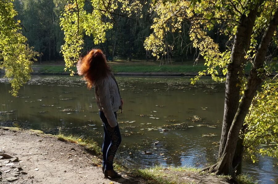 Autumn light on redhair