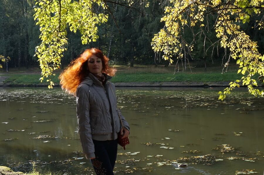 Autumn light on redhair