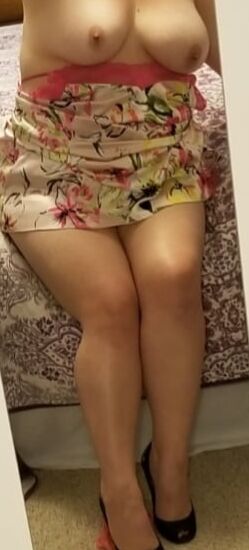 Heels and lace full reveal..... milf bored housewife