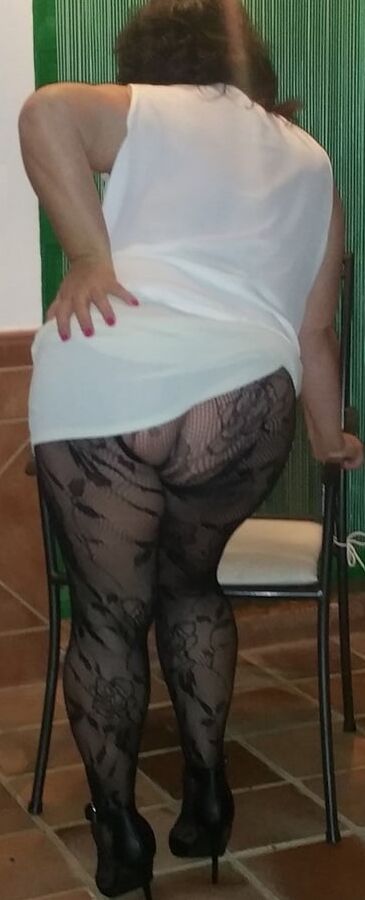 Julie Cunningham patterned pantyhose