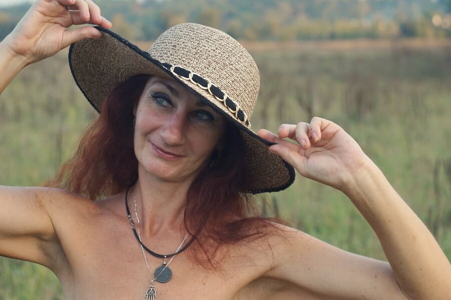In the Hat on autumn landscape