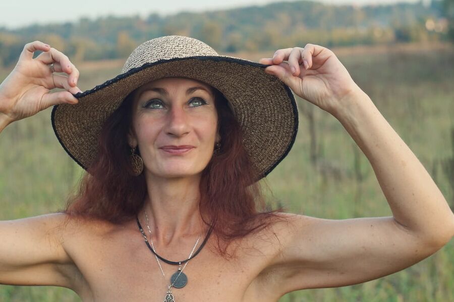In the Hat on autumn landscape