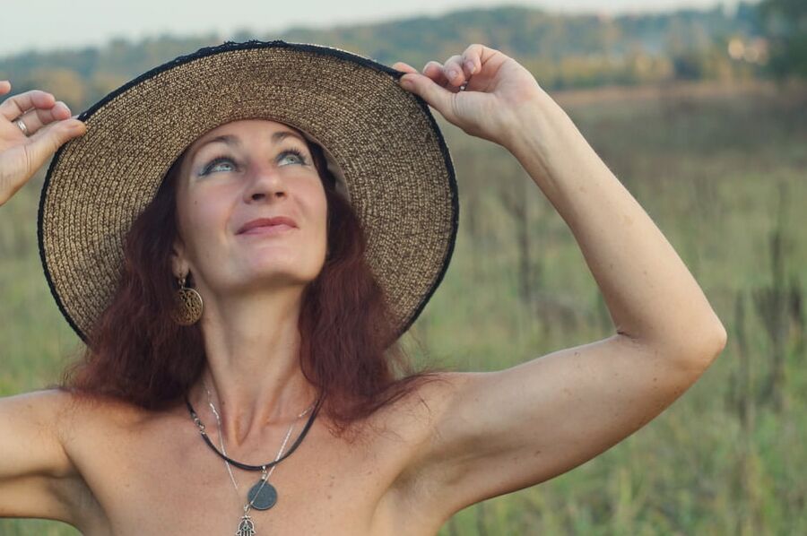 In the Hat on autumn landscape