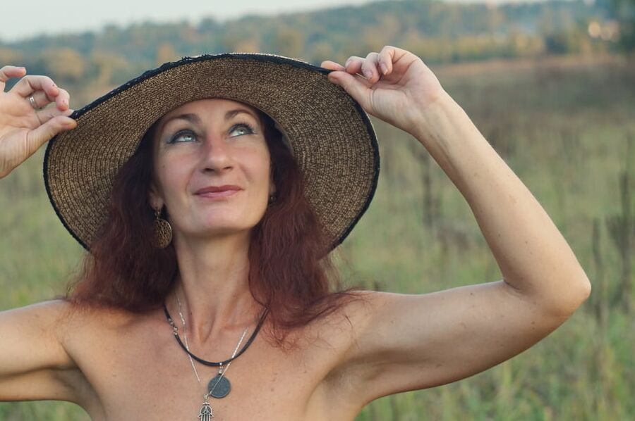 In the Hat on autumn landscape