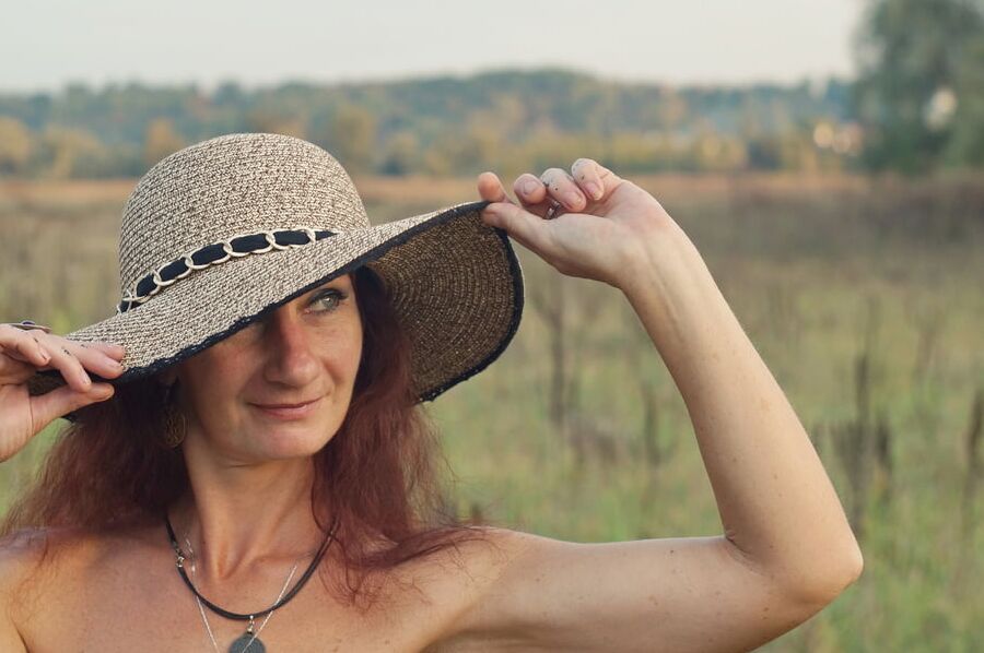 In the Hat on autumn landscape
