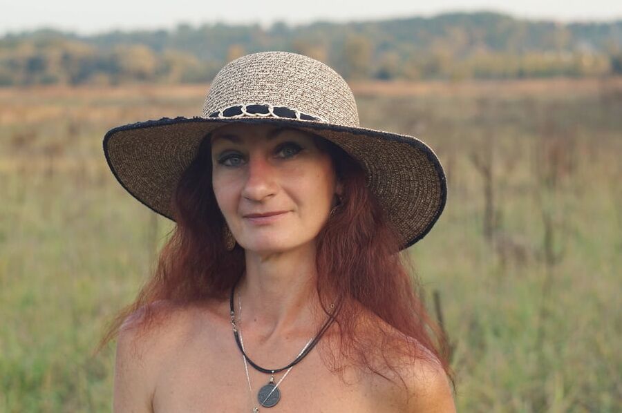 In the Hat on autumn landscape