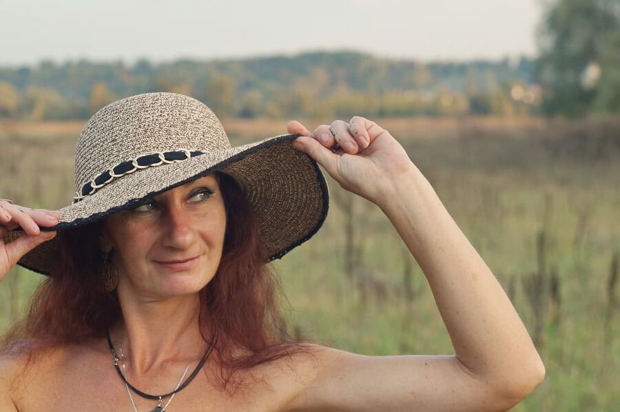 In the Hat on autumn landscape