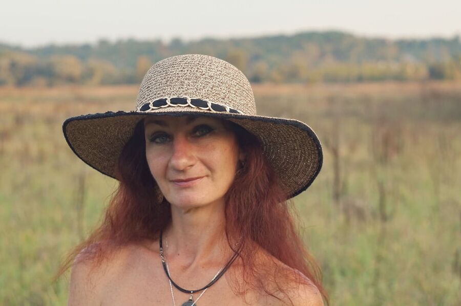 In the Hat on autumn landscape
