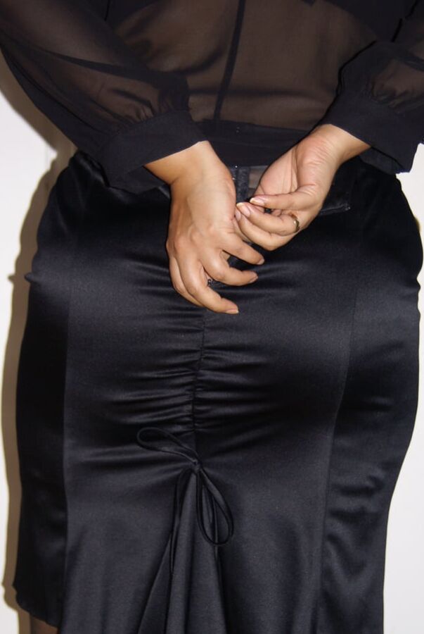 Satin skirt