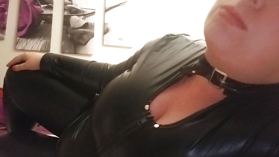 New cat suit birthday surprise for hubby - milf housewife