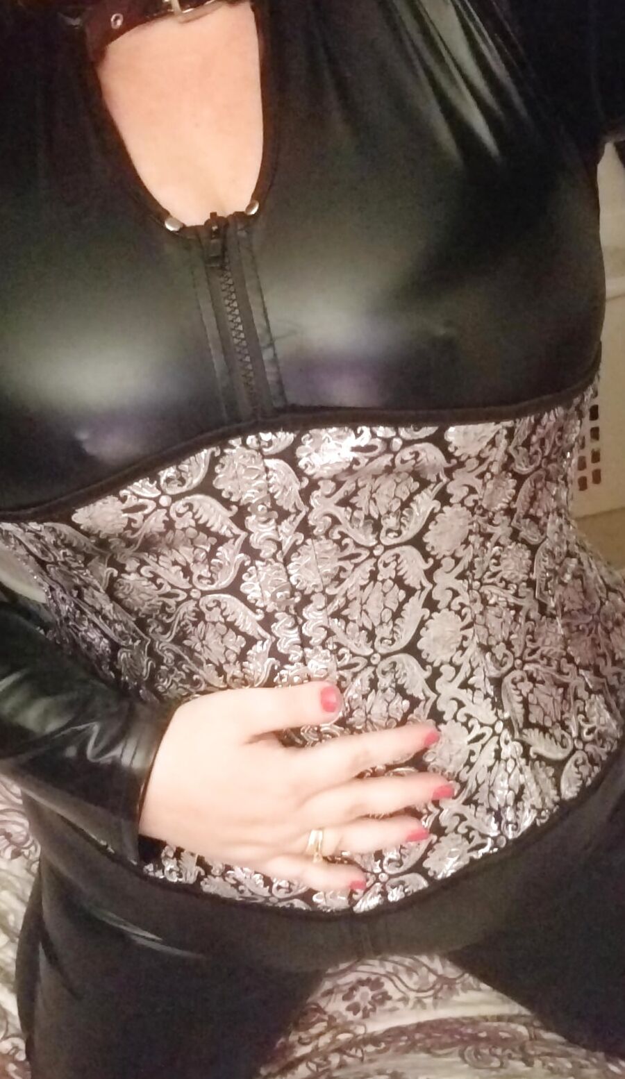 New cat suit birthday surprise for hubby - milf housewife