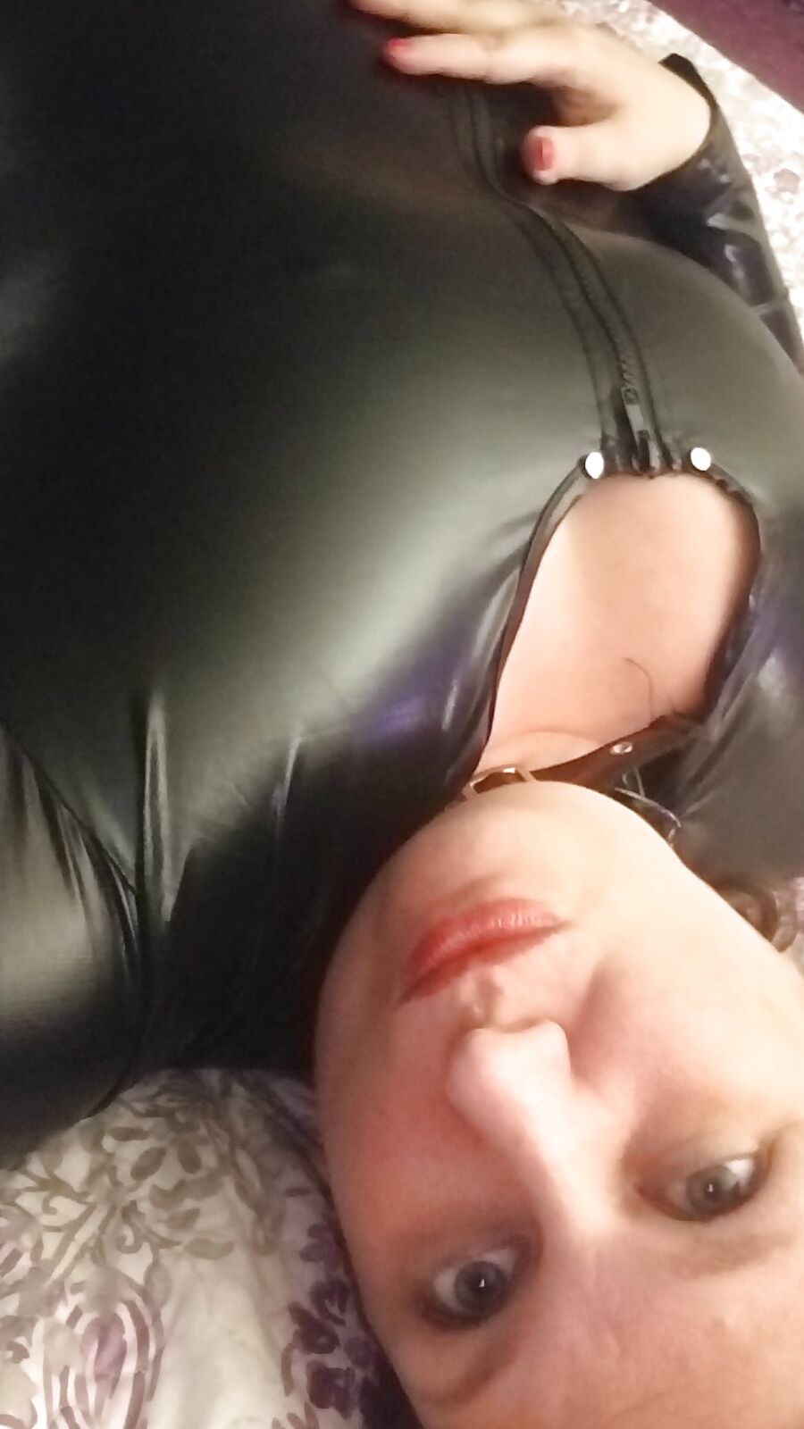 New cat suit birthday surprise for hubby - milf housewife