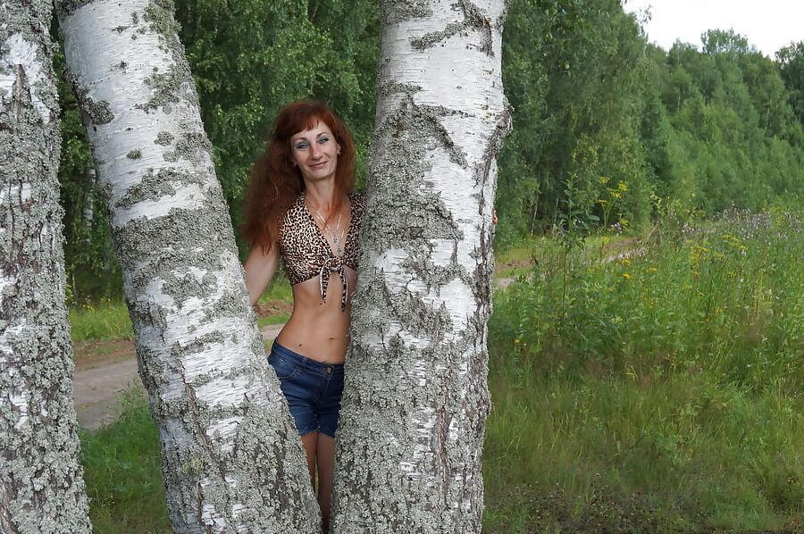 Among  Birch in Shirt