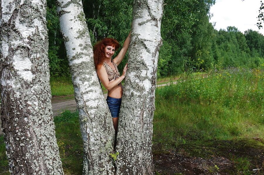 Among  Birch in Shirt
