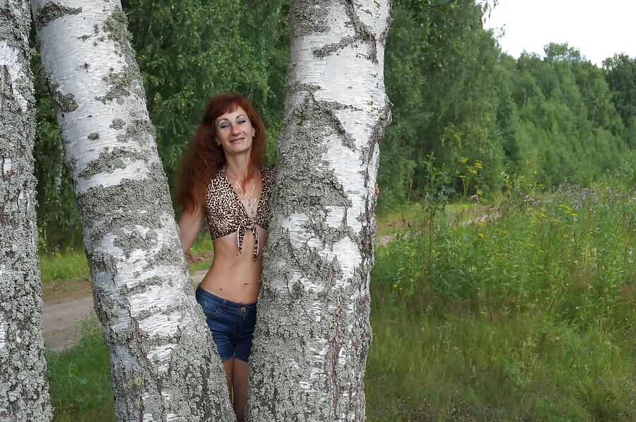 Among  Birch in Shirt